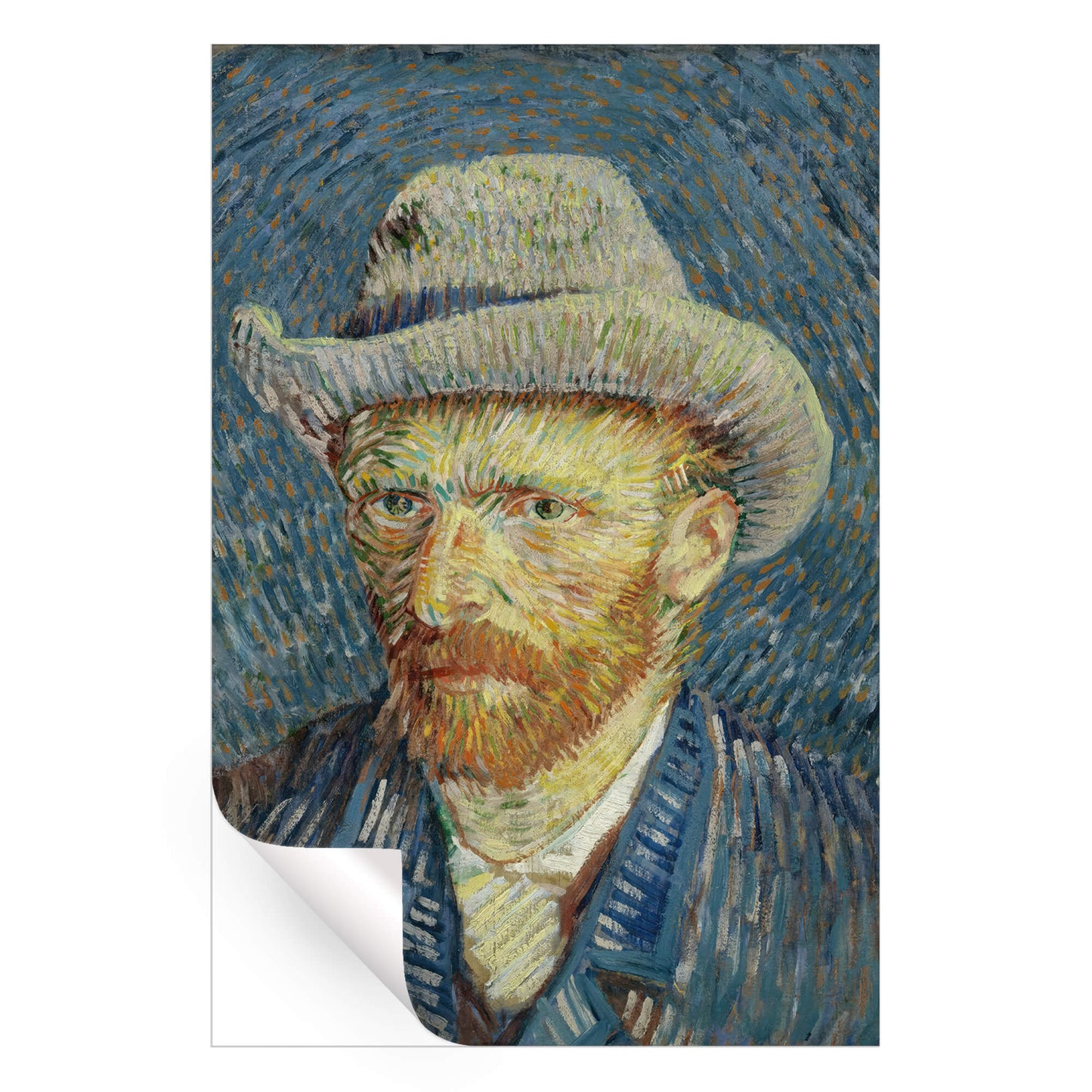 Self Portrait with Grey Felt Hat