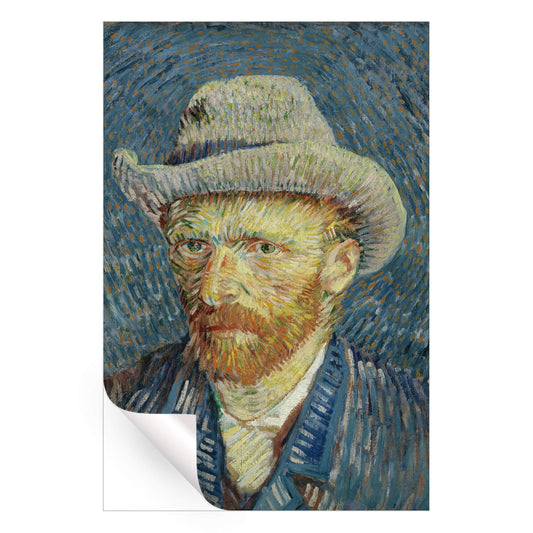 Self Portrait with Grey Felt Hat
