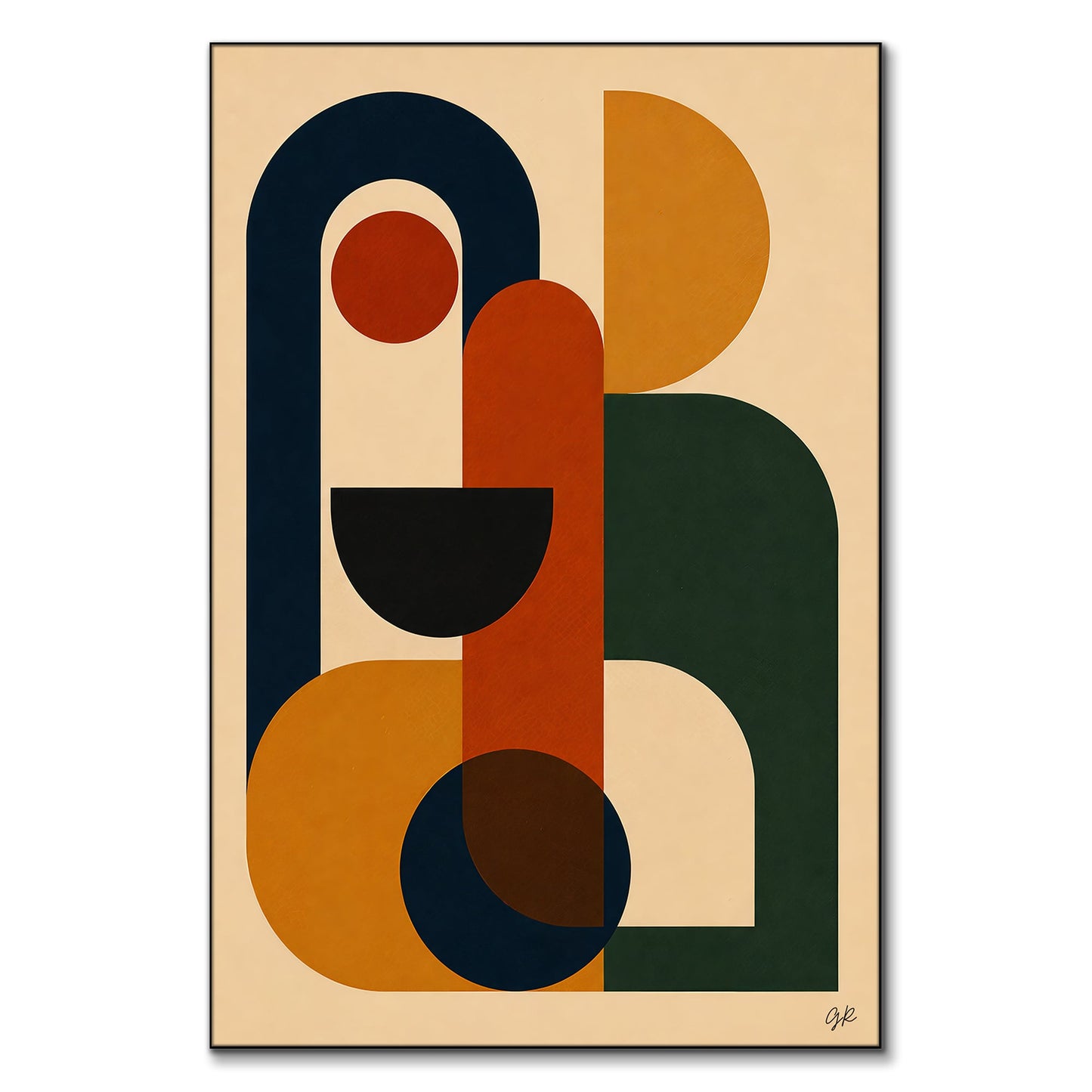 Composition No. 11 Velvet Geometry