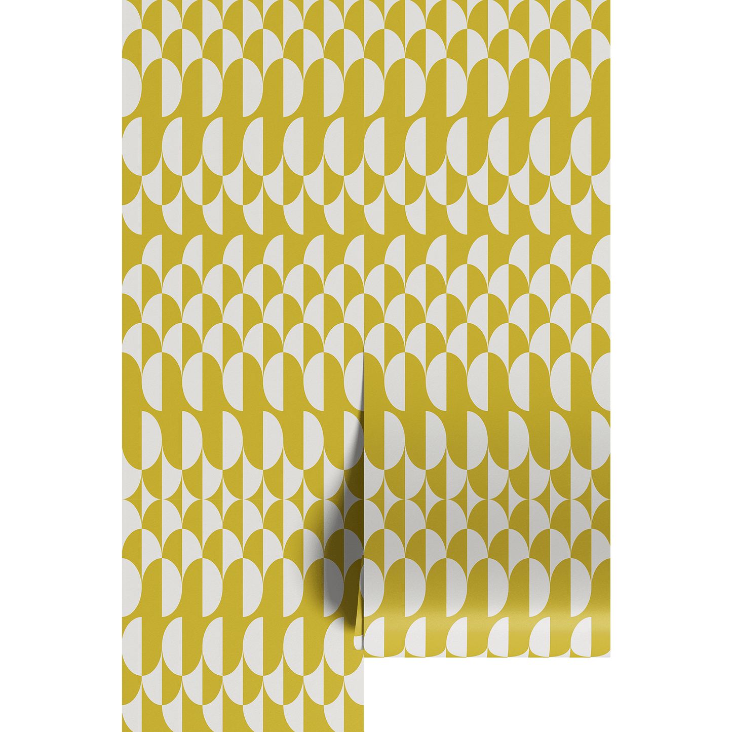 Yellow Gold Geometric Wave