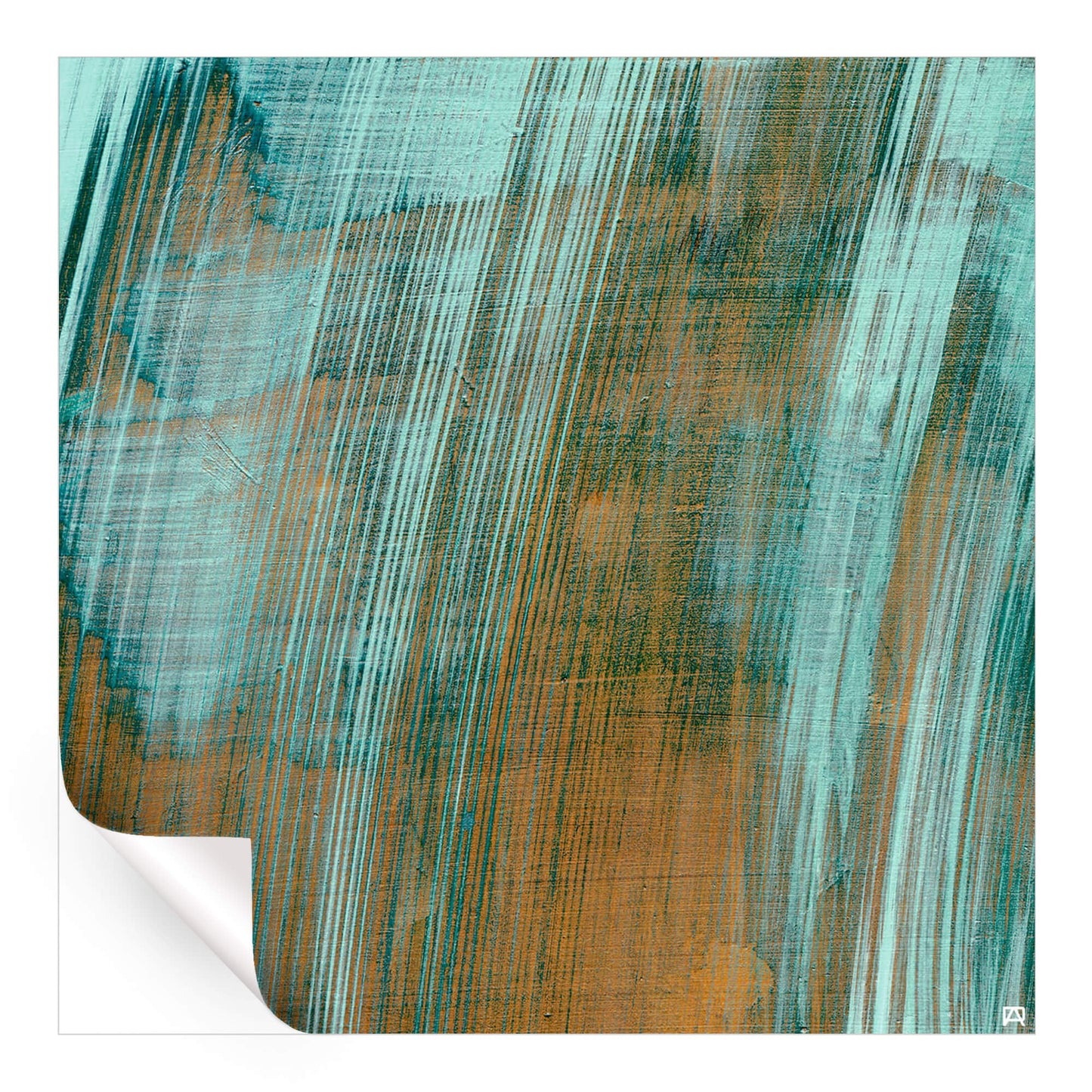 Teal Strokes
