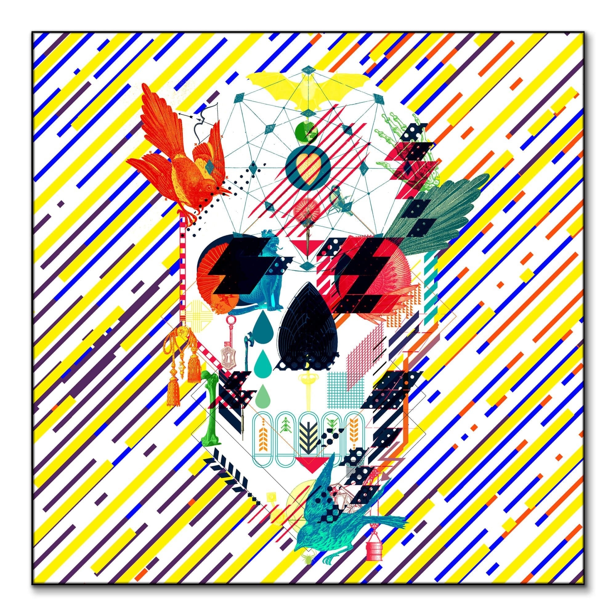 Contemporary Graphic Skull Wall Art | BIG Wall Décor