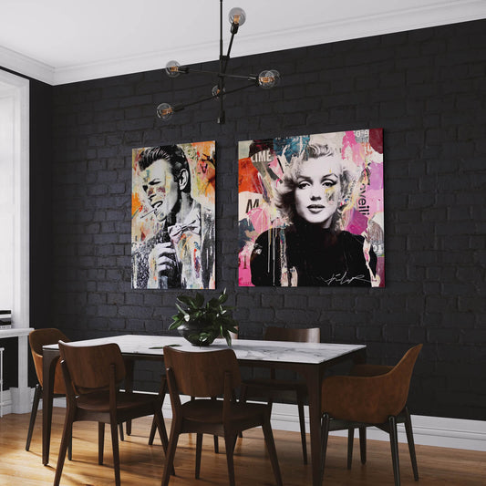 Vibrant Marilyn Monroe Collage Art
