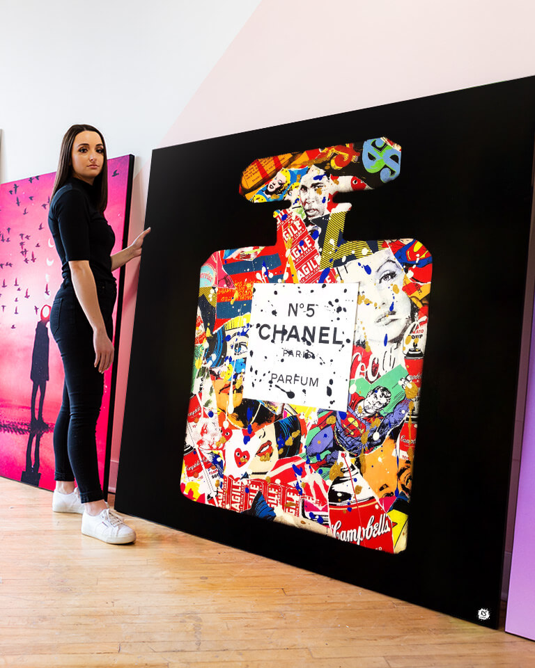 Chanel - Pop Wall Art Print by RS Artist - BIG Wall Décor