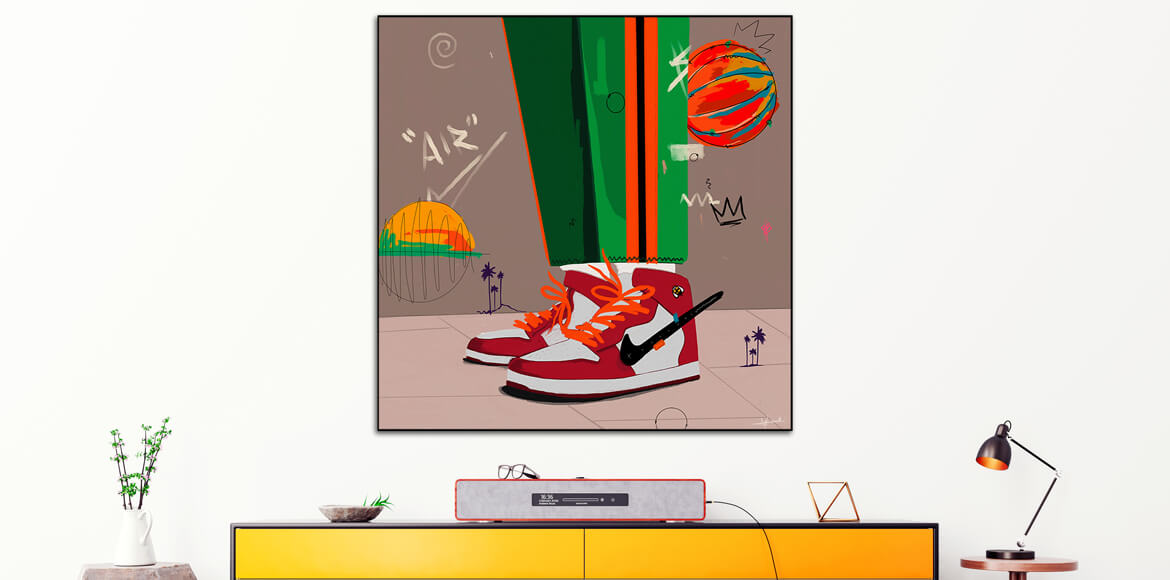 Nike Air Jordan Large Pop Wall Art