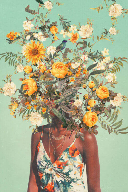 Flower Head Wall Art BIG Wall Décor