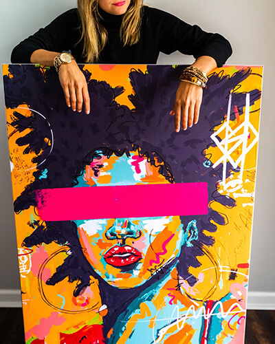 Large Affordable Popular Culture Framed Fabric Wall Art by Nuwarhol