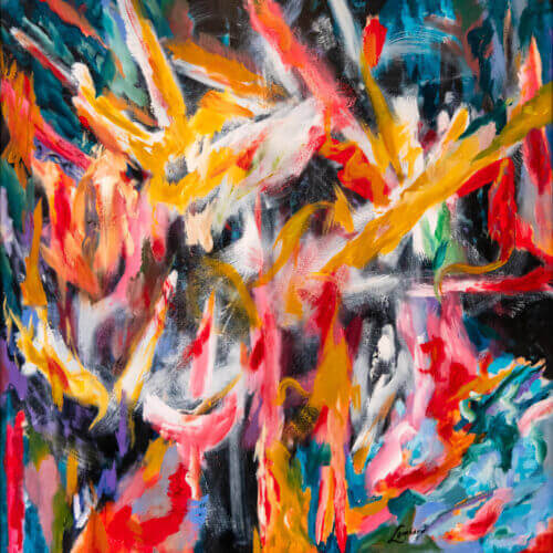 Abstract Colorful Wall Art BIG Wall Décor