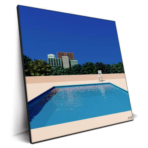 Minimalist Pool Wall Art BIG Wall Décor