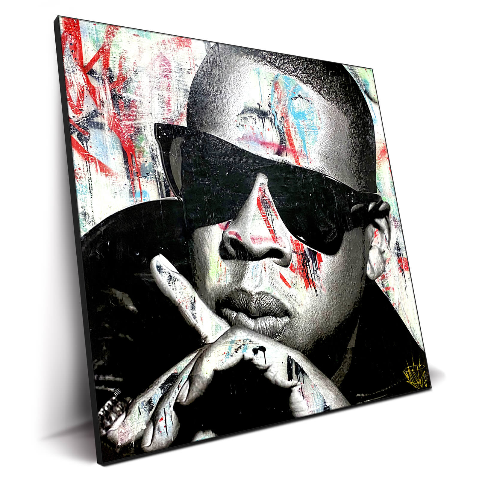 Details about   Jay-Z in Yankee Hat Cool Street Art Print Hip Hop East Coast Canvas art 