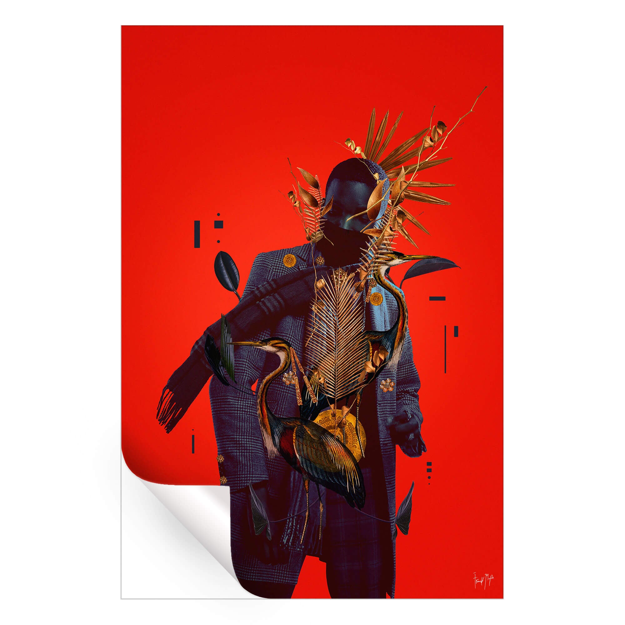 Red and Black Fashion Collage | BIG Wall Décor