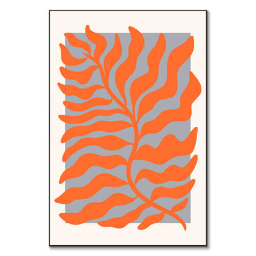 Orange Wall Art BIG Wall Décor
