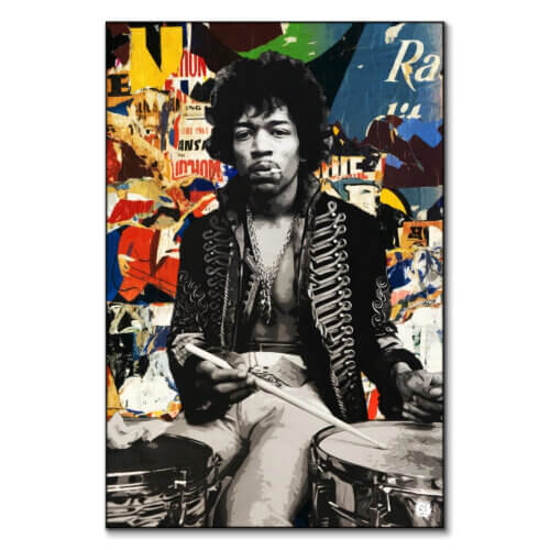 Jimi Hendrix Art BIG Wall Décor
