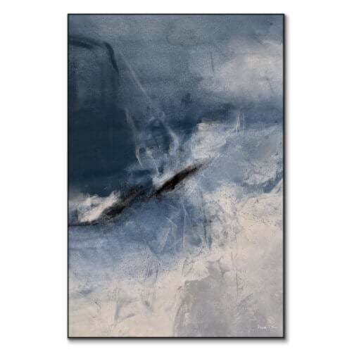 Gray and Blue Abstract Wall Art | BIG Wall Décor