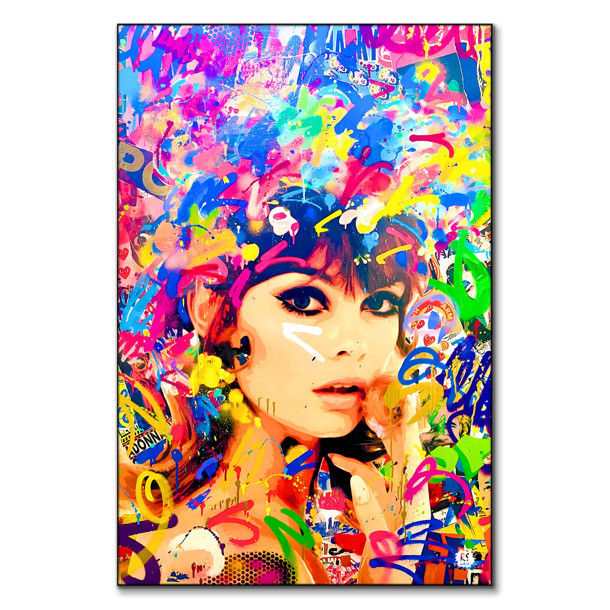 Audrey Hepburn Graffiti Pop Art | BIG Wall Décor
