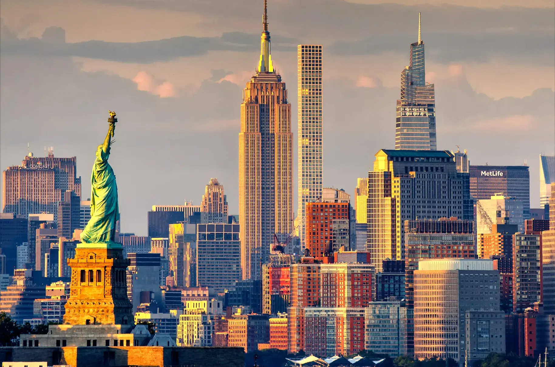 Statue of Liberty Sunset Wall Art | BIG Wall Décor