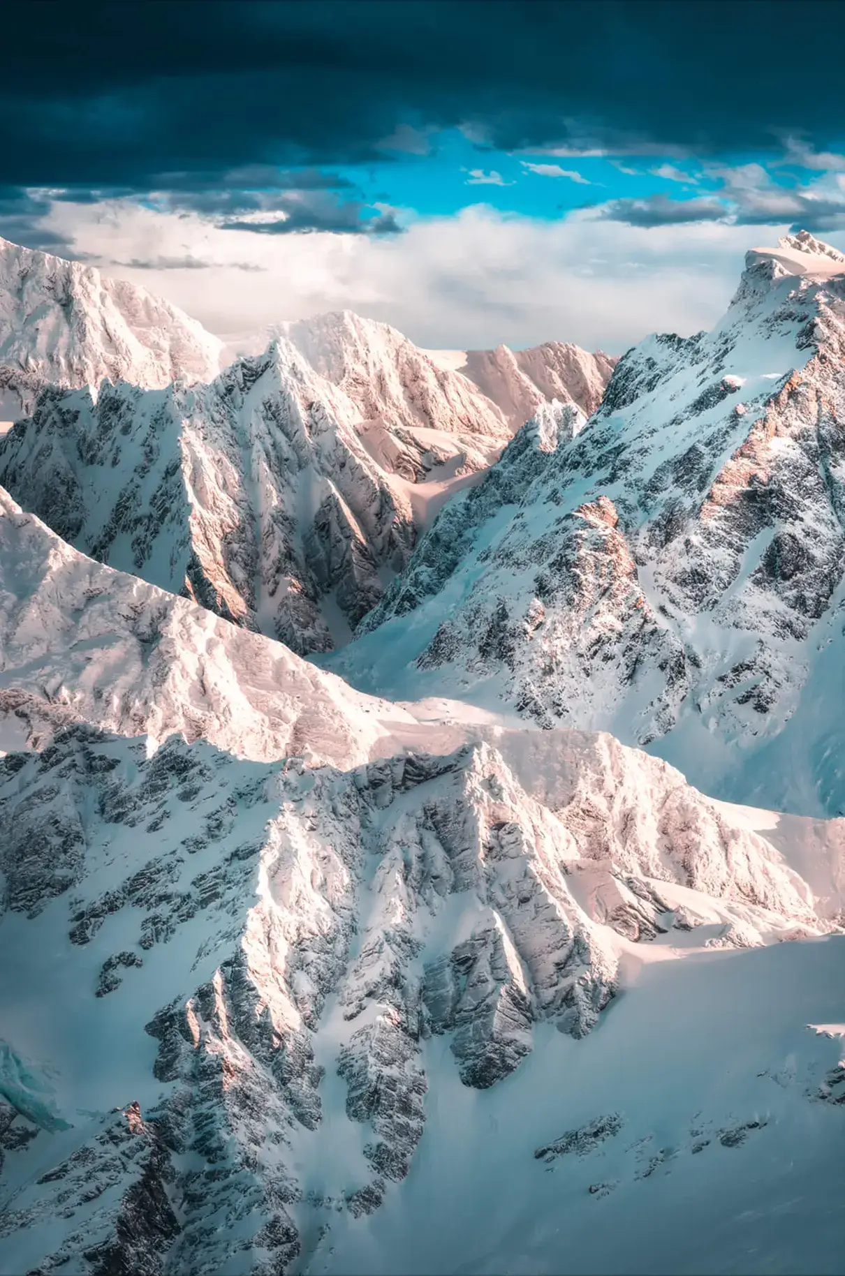 Snowy Mountain Range Photography | BIG Wall Décor