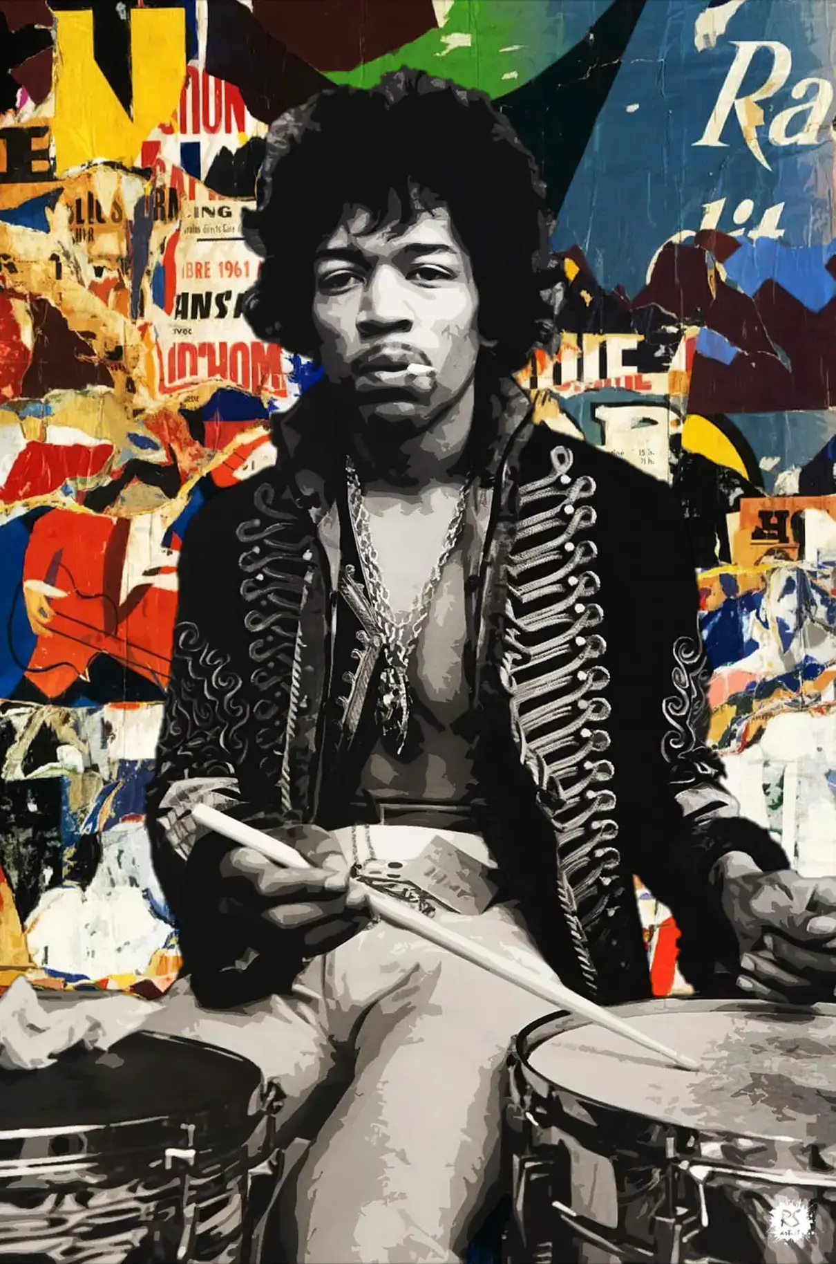 Jimi Hendrix Art | BIG Wall Décor