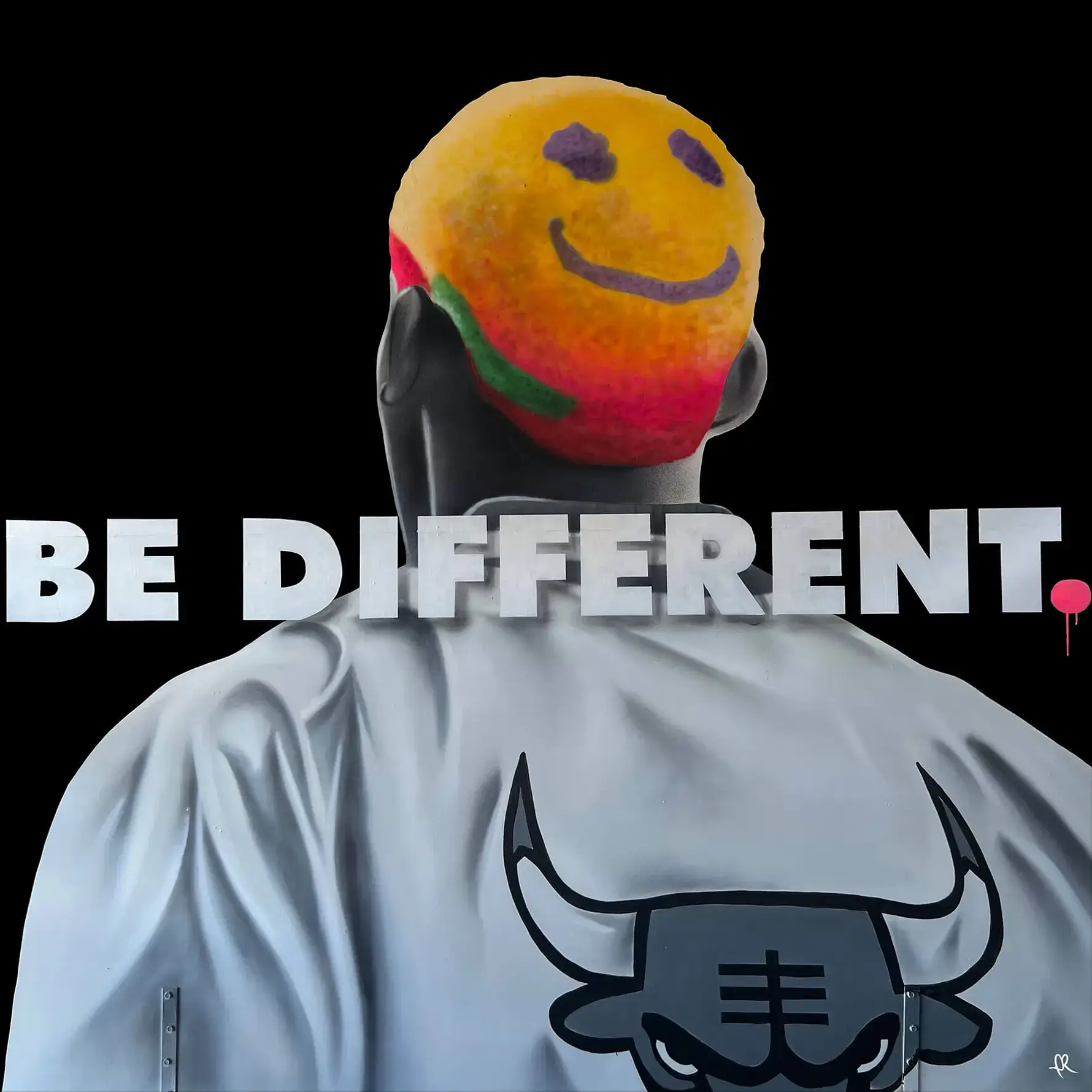 Iconic Dennis Rodman Smile Hair | BIG Wall Décor