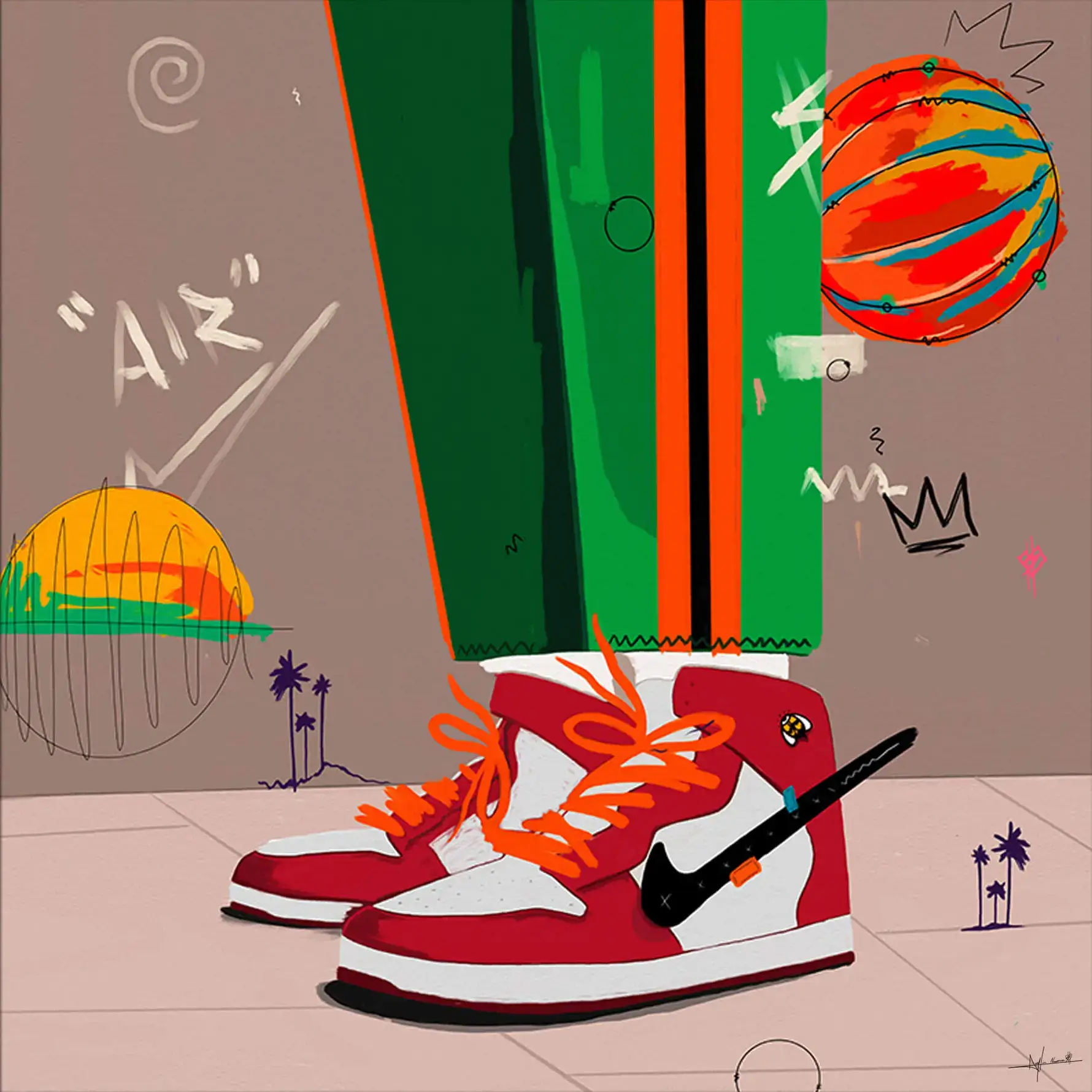 redfish atoms nike air jordan オリジナル　原画 redfish atoms nike air jordan オリジナル 原画 redfish atoms nike