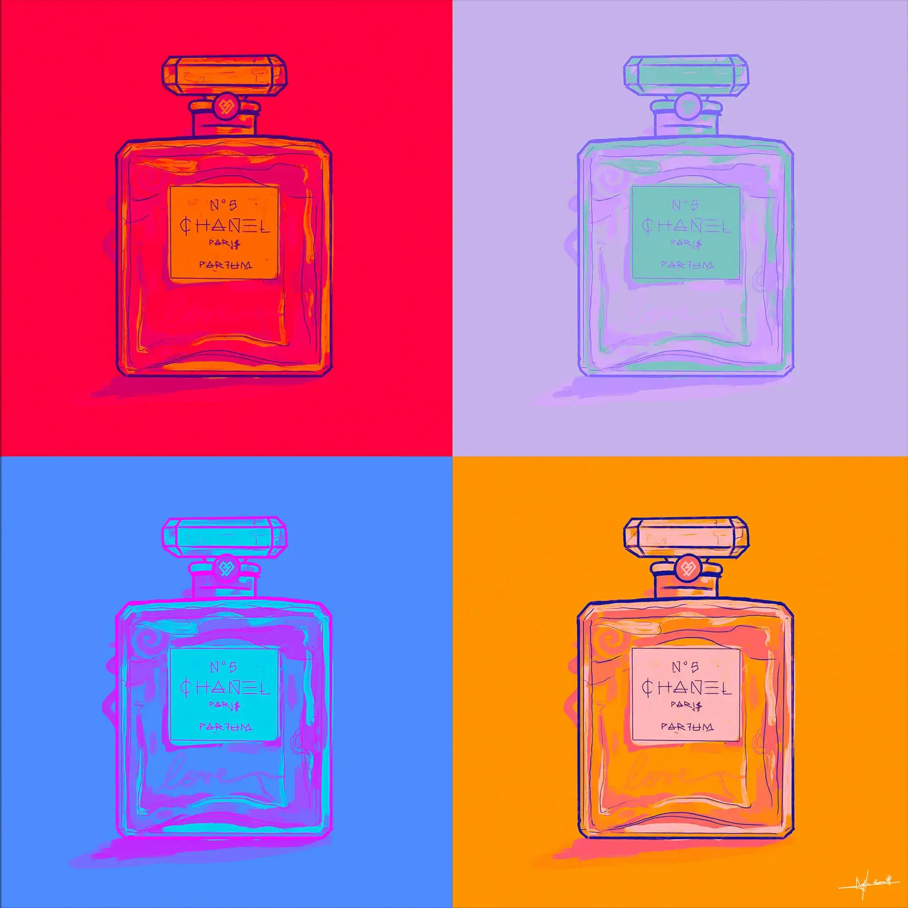 CHANEL N°5 アートプリント 大判 Chanel No.5 Art Print | Shop Online
