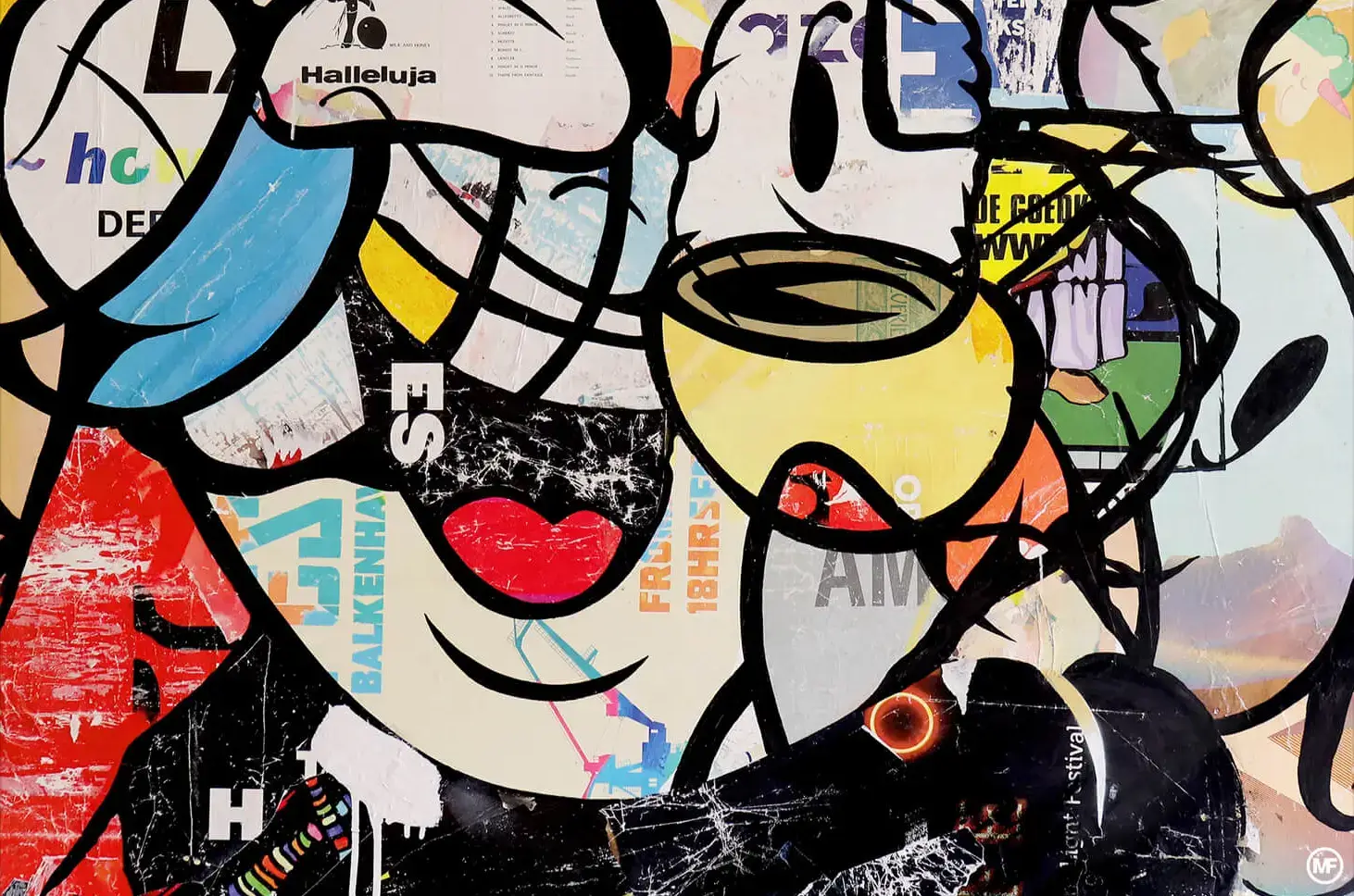 Pop Art Wall Art – Graffiti Street Cartoon Abstract Design