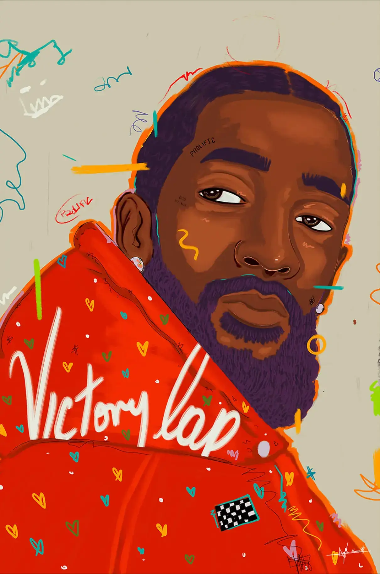 Nipsey Hussle Illustration | BIG Wall Décor