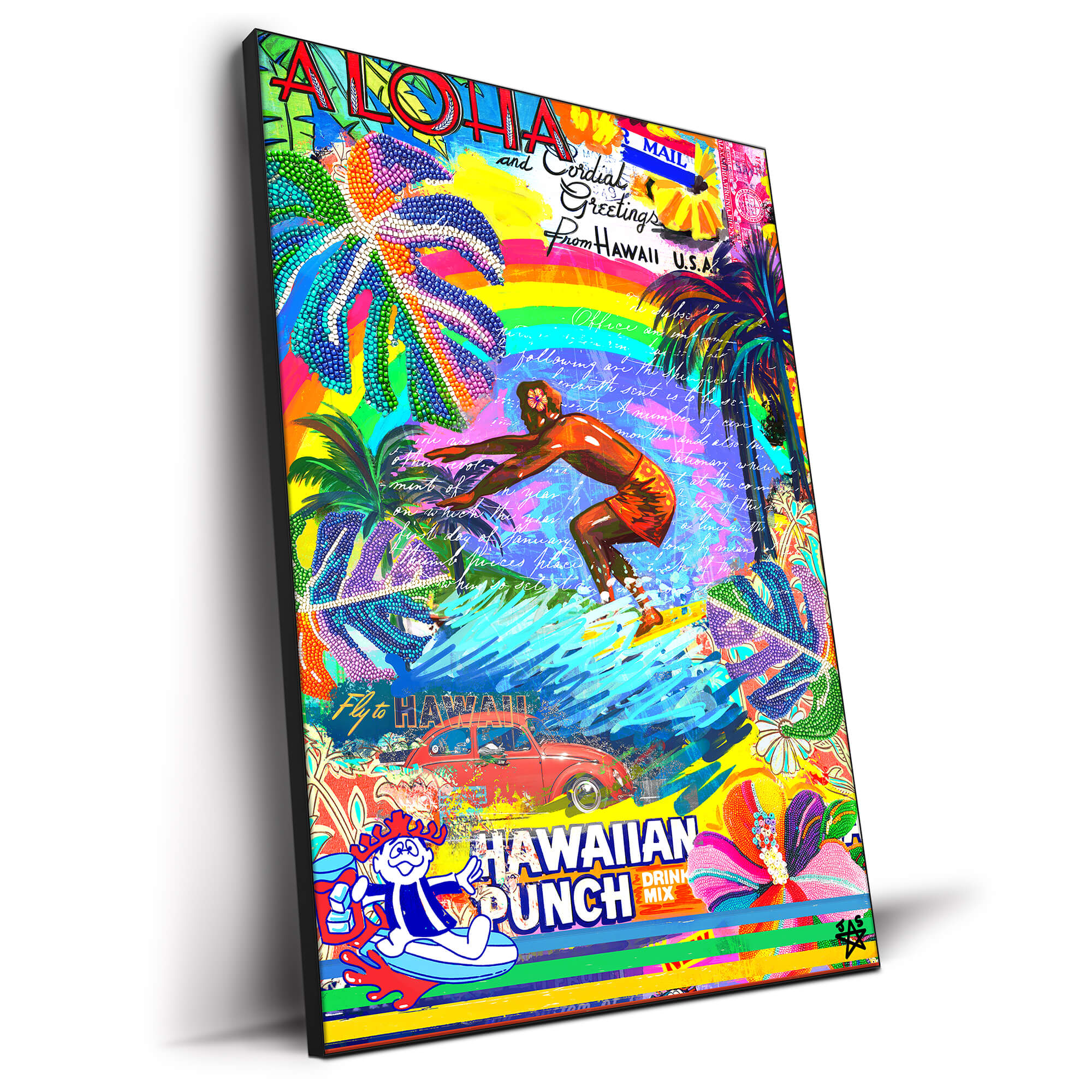 Vibrant Hawaii Pop Art | BIG Wall Décor