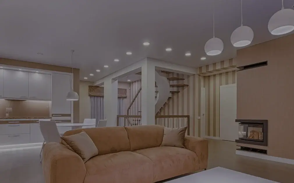 Interior Lighting Image showing multiple levels of lighting.