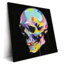 Colorful Skull Black #2