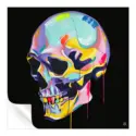 Colorful Skull Black #3