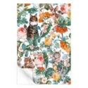 Cat and Floral Pattern III #3
