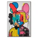 Vibrant pop art character artwork featuring bold colors and playful design.