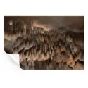 Abstract digital artwork with brown hues, featuring layered texture and soft transitions.