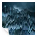 Digital abstract artwork with slate blue hues, creating a soothing textured composition.