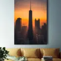 Big sunset Chicago Wall Art Huge Decor Prints
