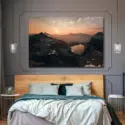 Mountain Sunset Wall Art Huge Decor Prints