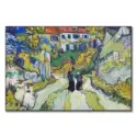 Village Street and Steps in Auvers #1