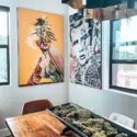 Vintage Pot Head Artwork on Display in Home Decor