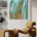 Teal Strokes #4
