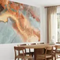 Natural Abstract Wall Art Geo Formation for Your Dining Room
