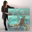 Teal and Gold #4