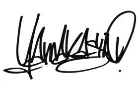 Signature of artist Yamakasino