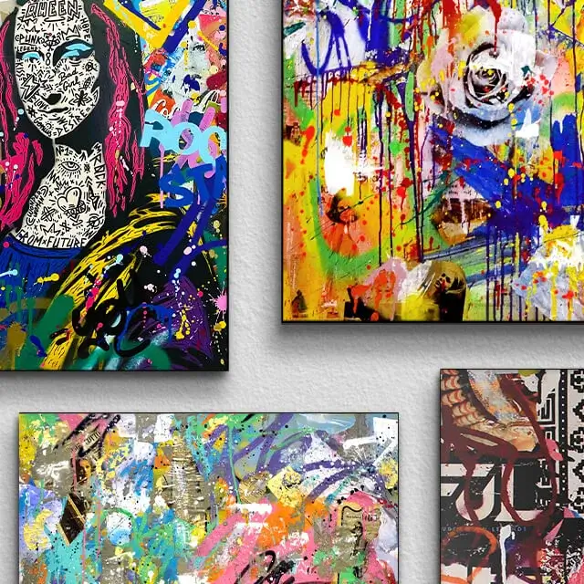 Graffiti Wall Art for Home Decor