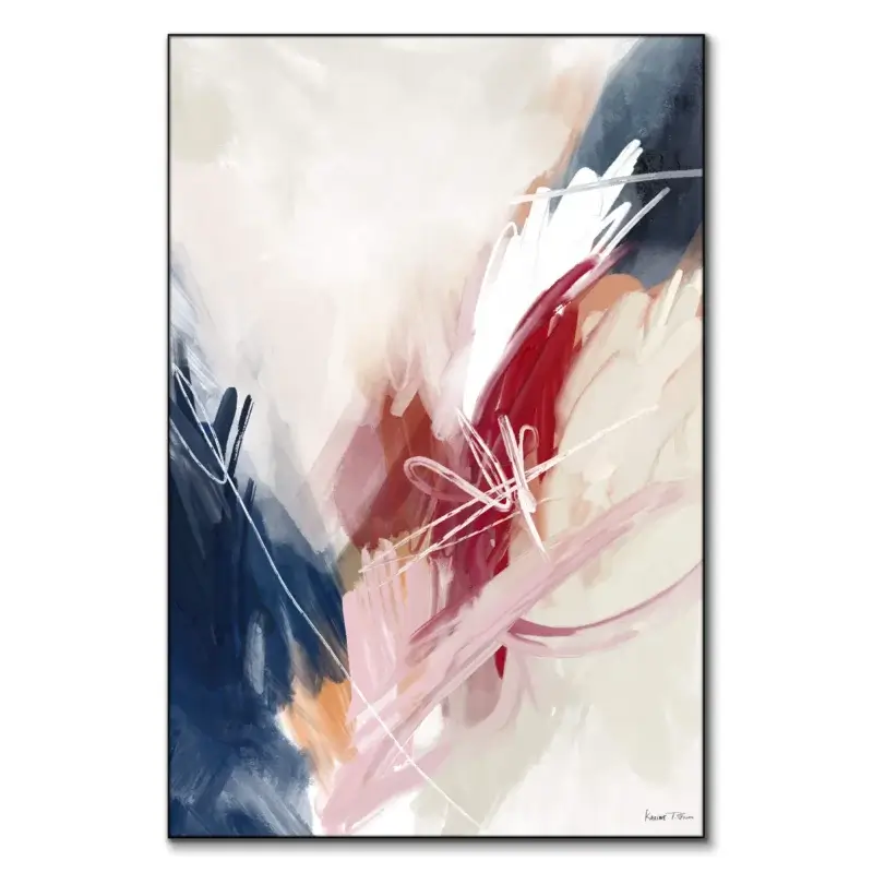Good Feeling No. 01 Red Wall Art by Karine Tonial Grimm