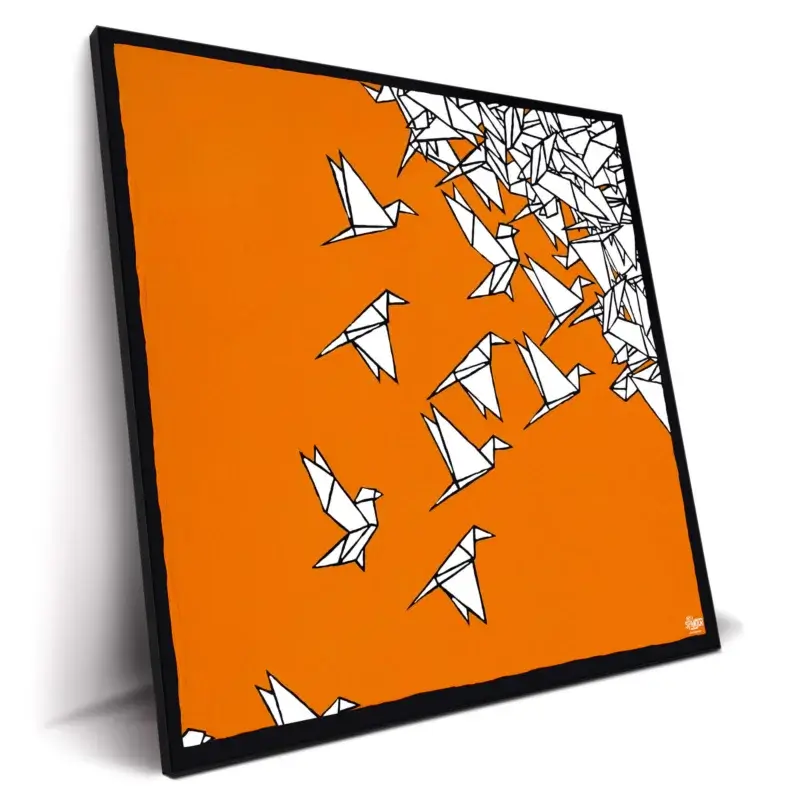 My Theory on Birds Warm Wall Decor by Art of Spanjer