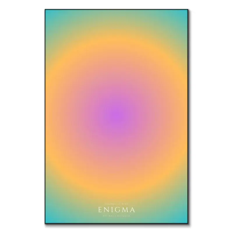 Enigma Yellow Wall Art by RS Lab Studio