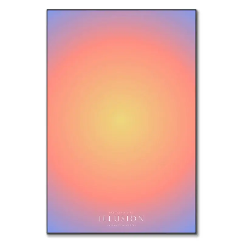 Illusion Colorful Wall Art by RS Lab Studio