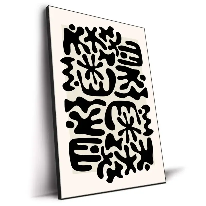 Monochromatic Black and White Wall Decor by RS Lab Studio