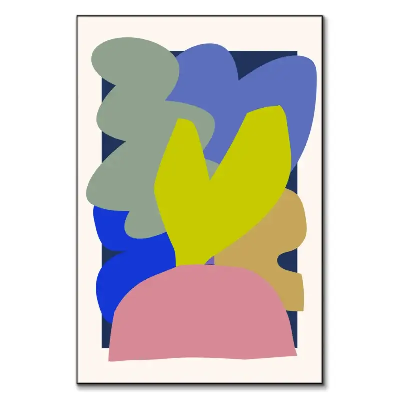 Shape Hug Colorful Wall Art by RS Lab Studio